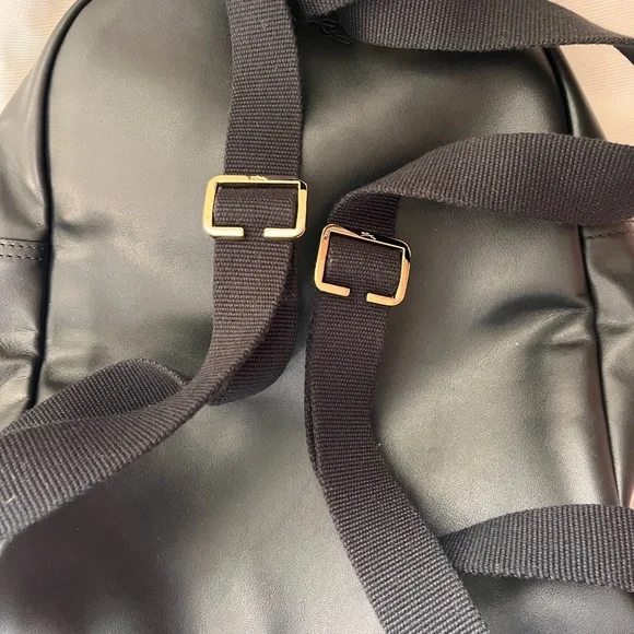 Longchamp Black Backpack with Gold Accents with dust bag - Picture 6 of 10